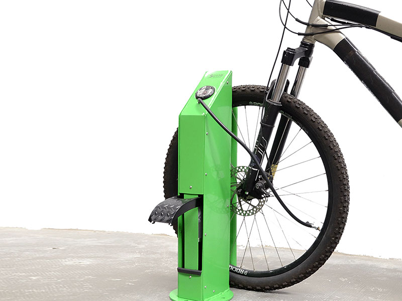 Mancha infladora bicicletas para el espacio público - Tecnopilonas Shop